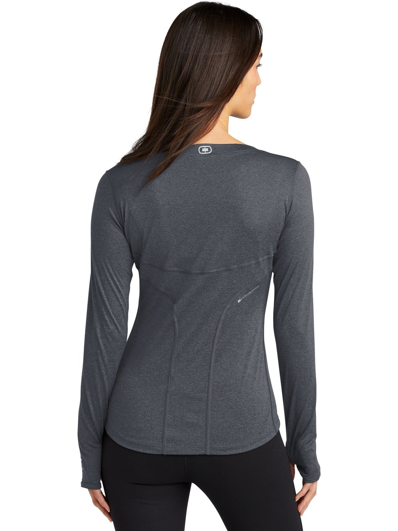 no-logo OGIO Endurance Ladies Long Sleeve Pulse Crew-Regular-OGIO-Thread Logic