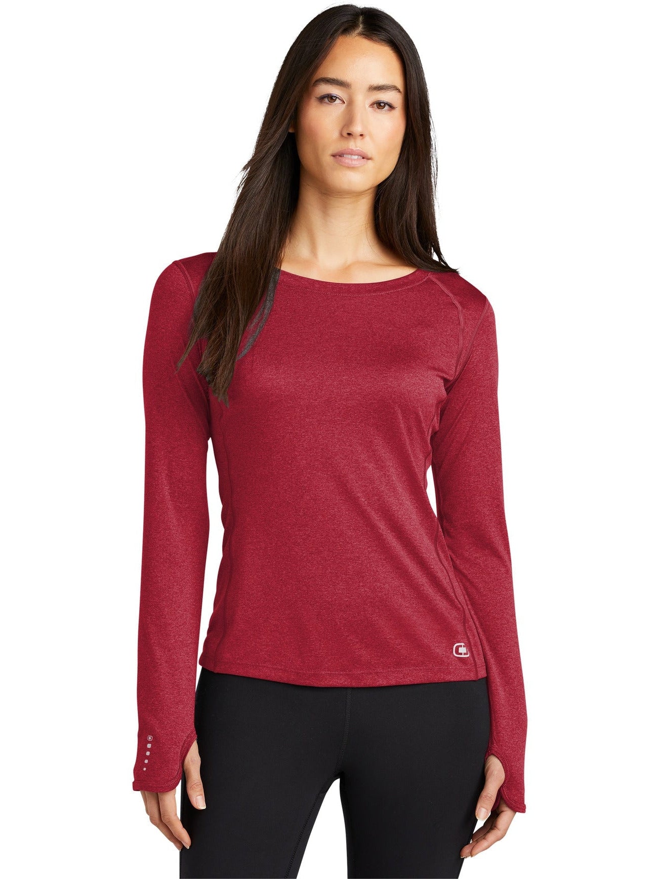 no-logo OGIO Endurance Ladies Long Sleeve Pulse Crew-Regular-OGIO-Thread Logic