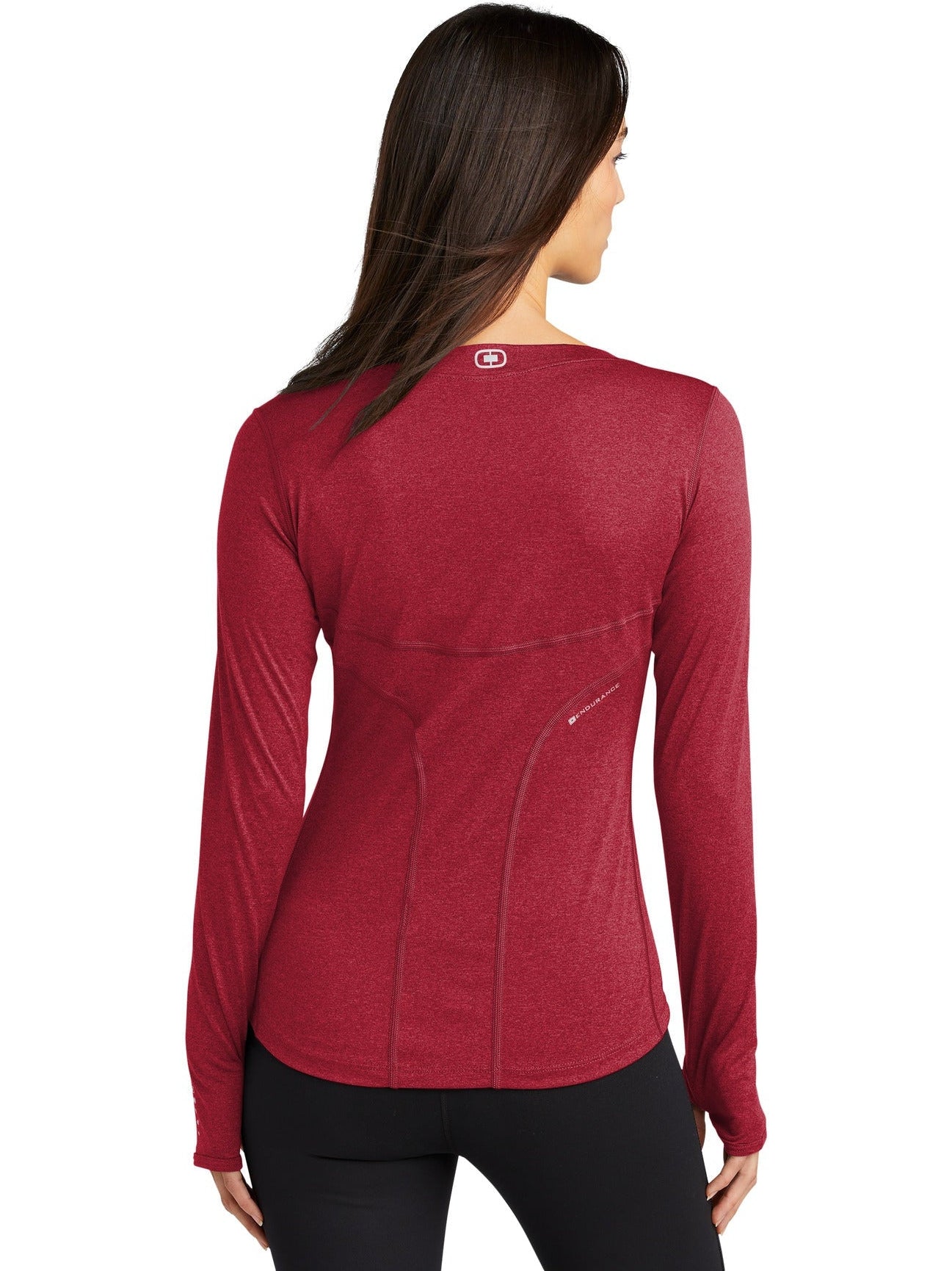 no-logo OGIO Endurance Ladies Long Sleeve Pulse Crew-Regular-OGIO-Thread Logic