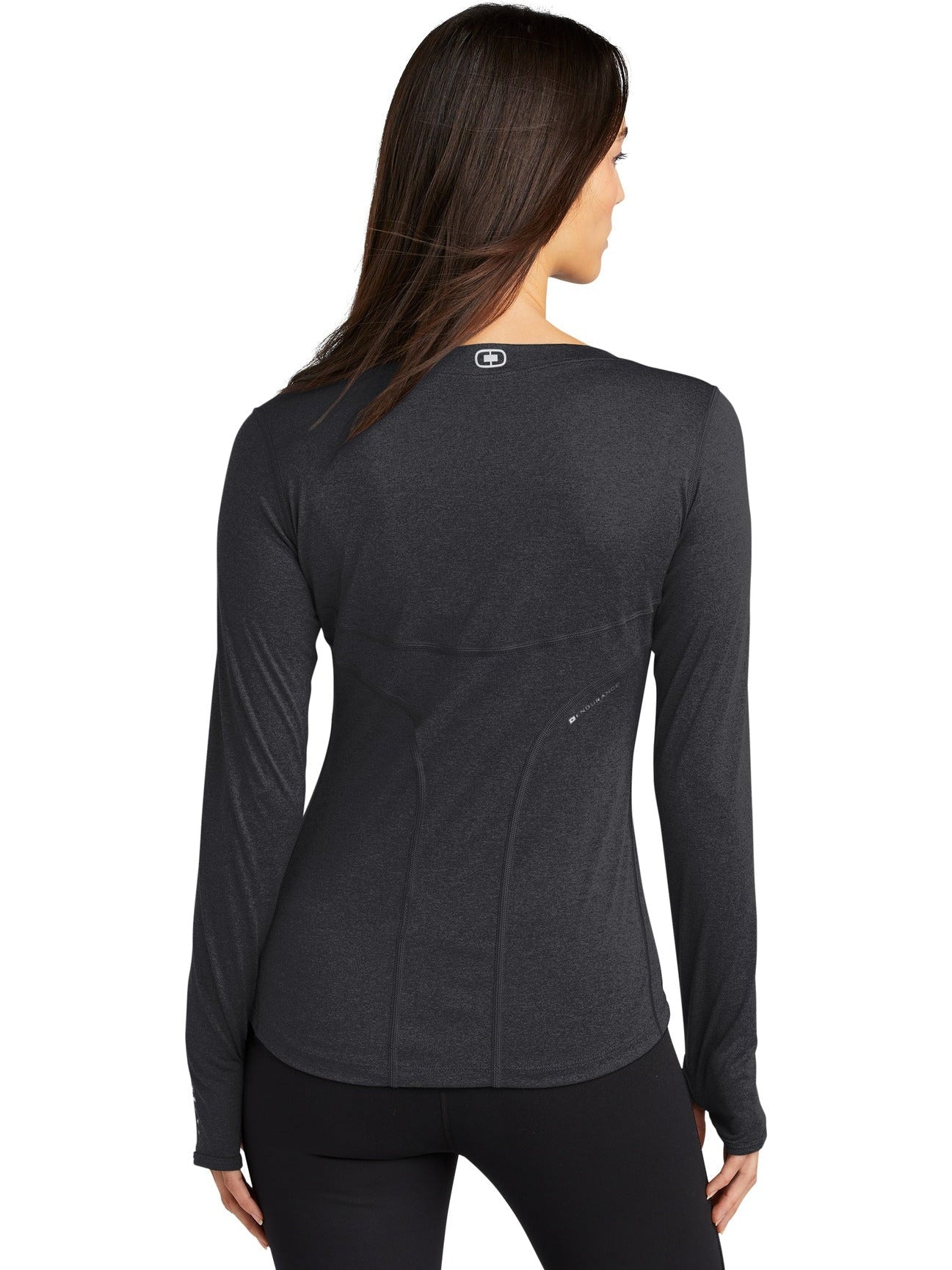 no-logo OGIO Endurance Ladies Long Sleeve Pulse Crew-Regular-OGIO-Thread Logic