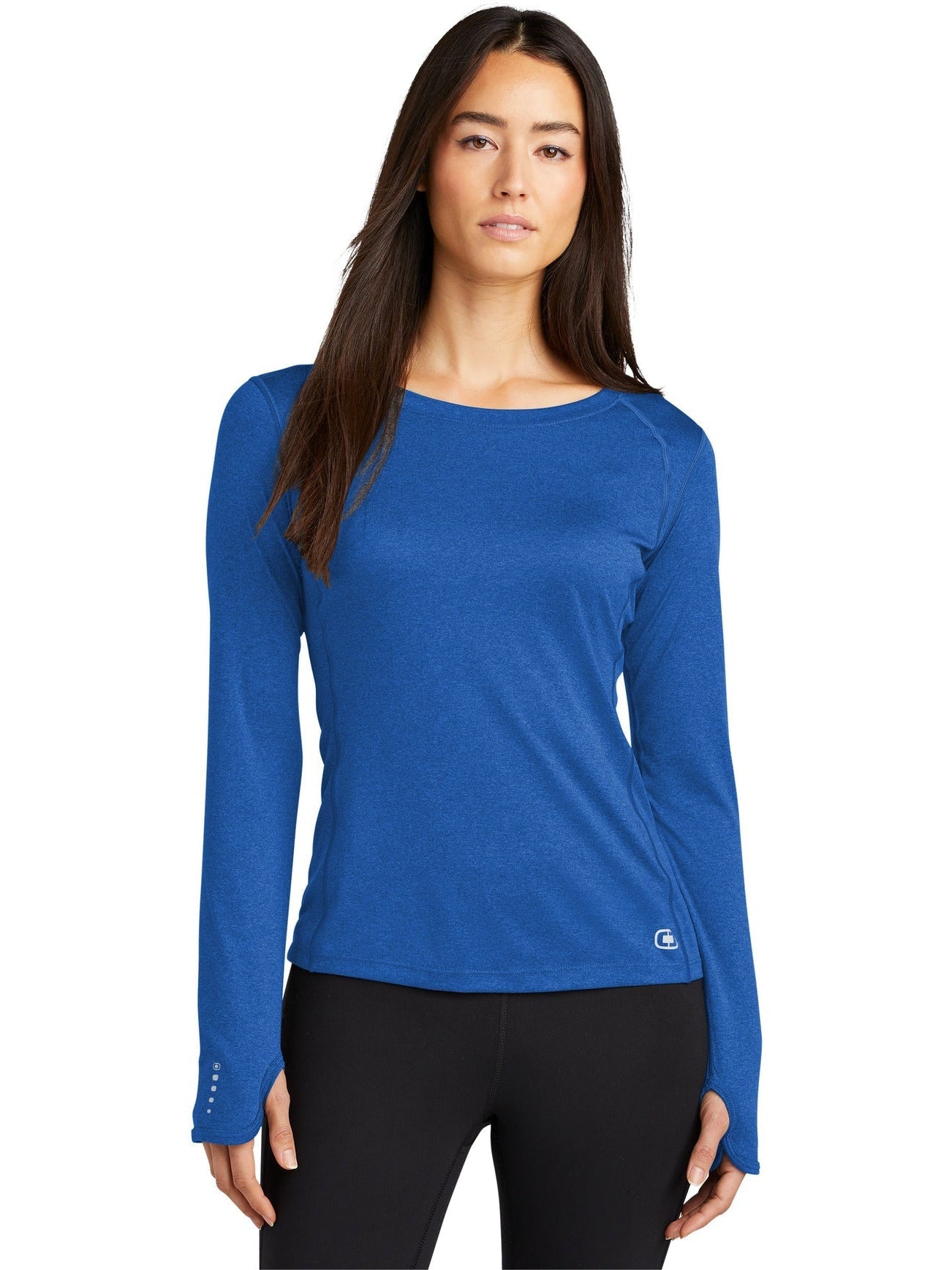 no-logo OGIO Endurance Ladies Long Sleeve Pulse Crew-Regular-OGIO-Thread Logic