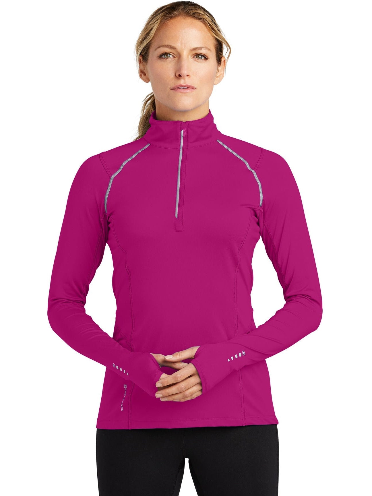 no-logo OGIO Endurance Ladies Nexus 1/4-Zip Pullover-Regular-OGIO-Thread Logic