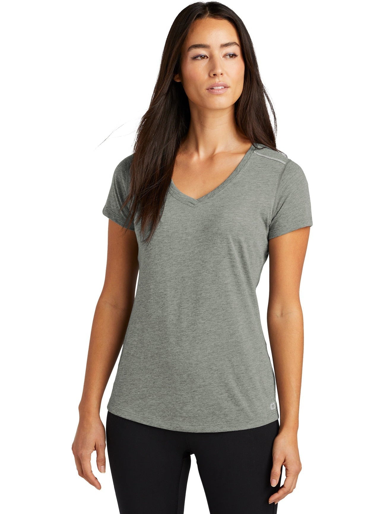 no-logo OGIO Endurance Ladies Peak V-Neck Tee-Regular-OGIO-Thread Logic