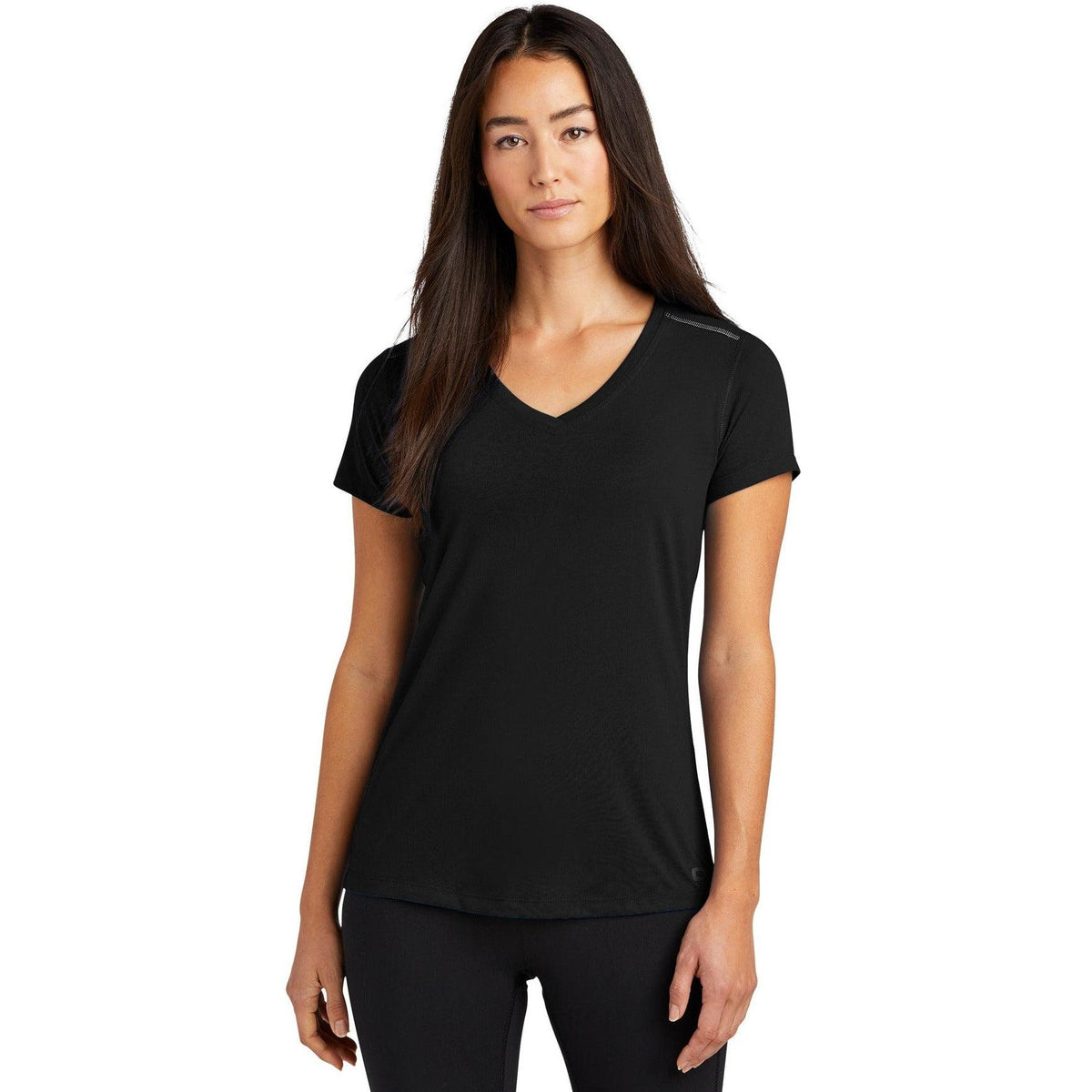 no-logo OGIO Endurance Ladies Peak V-Neck Tee-Regular-OGIO-Thread Logic