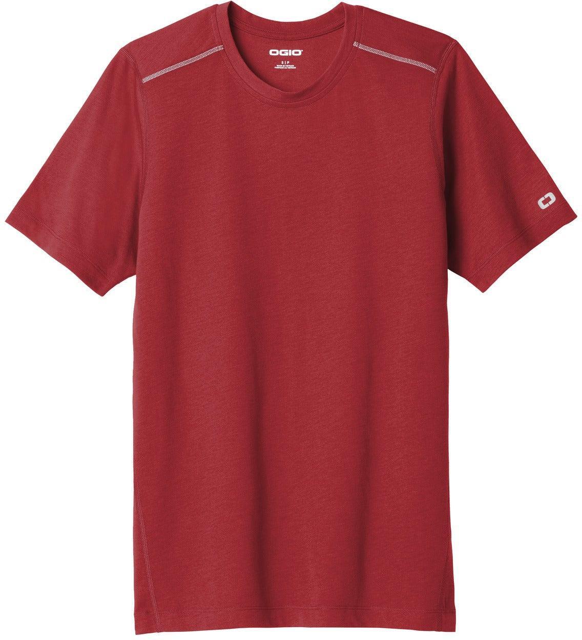 No-Logo CLOSEOUT - OGIO Endurance Peak Tee-Polos-OGIO-Ripped Red-S-Thread Logic