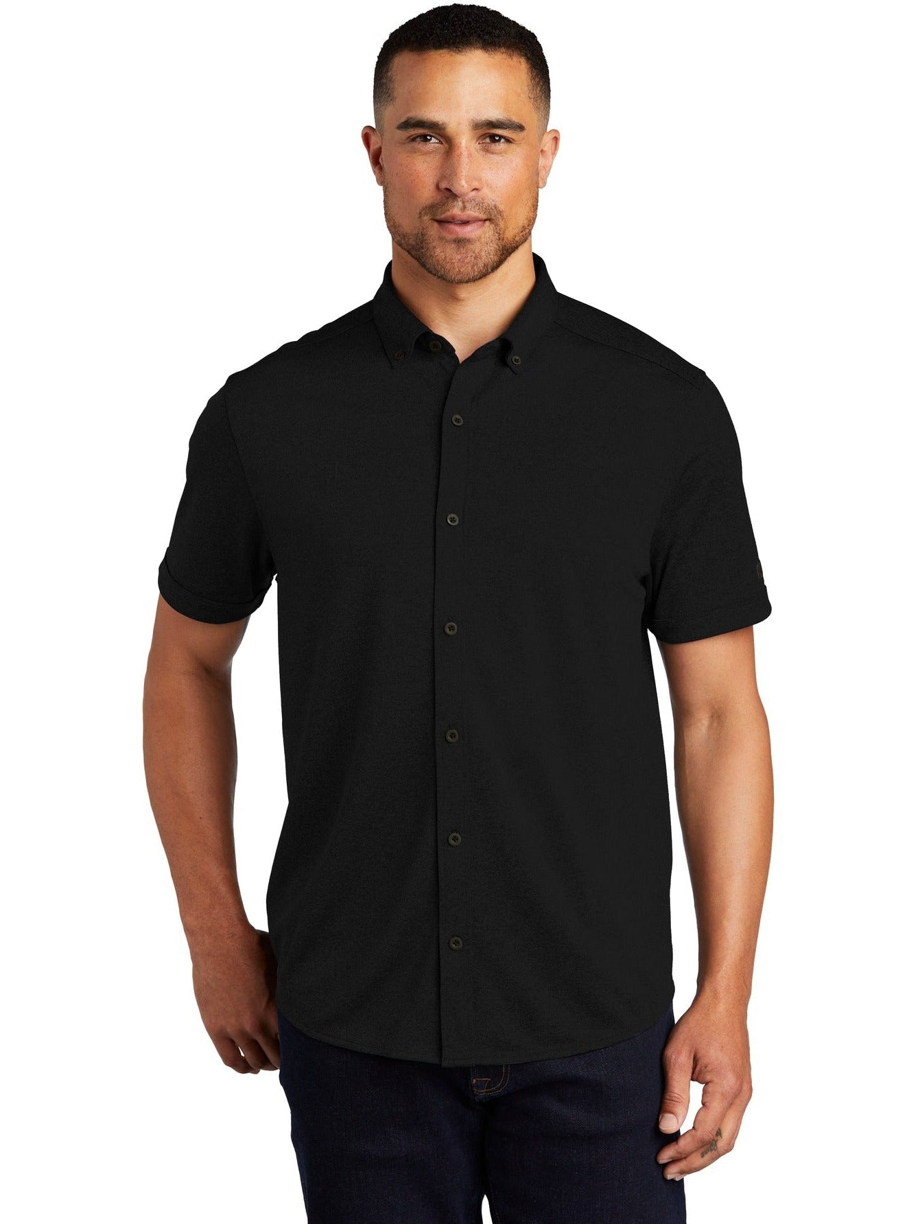 no-logo OGIO Gravitate Full-Button Polo-Regular-OGIO-Thread Logic