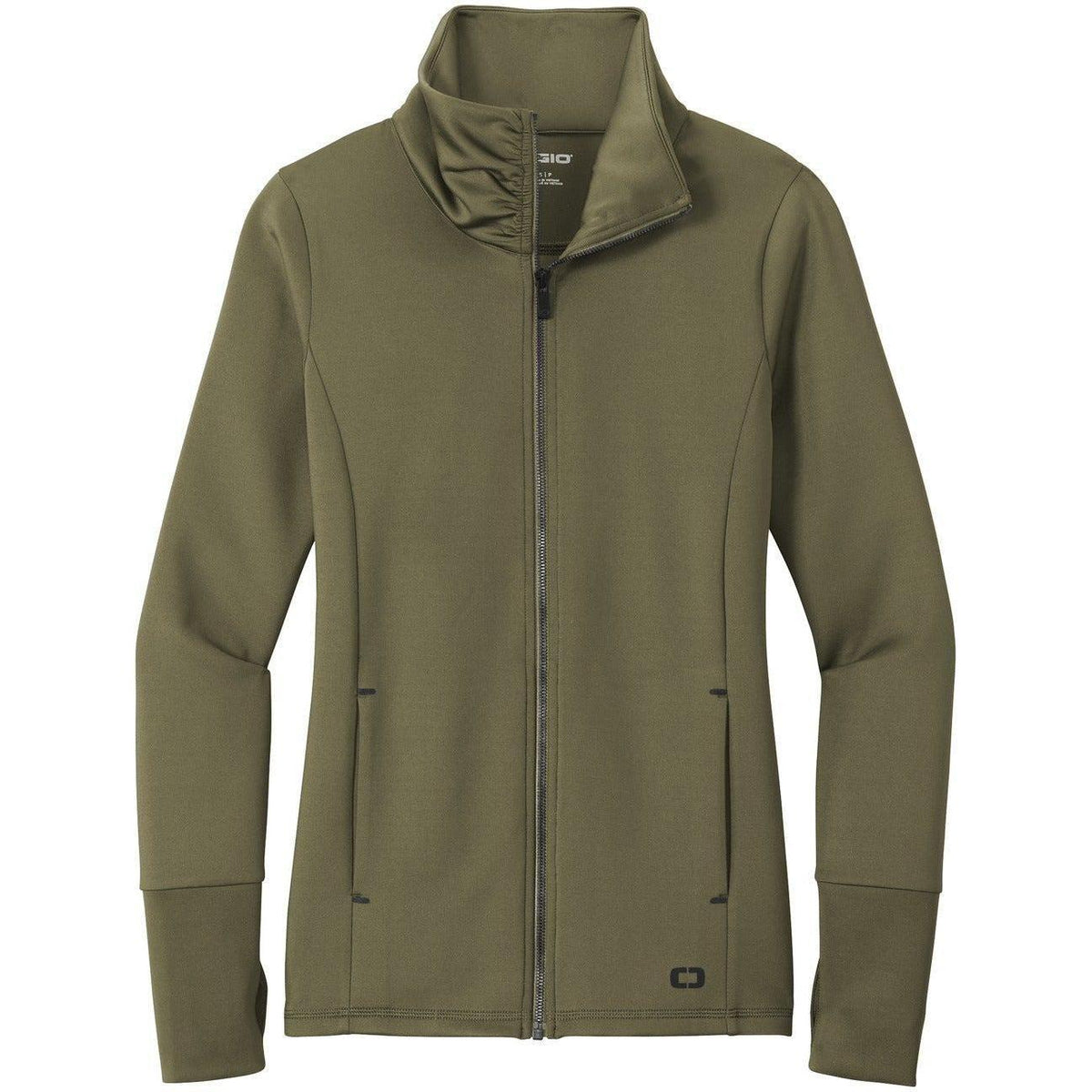 no-logo OGIO Women's Endurance Modern Performance Full-Zip-Full Zips-OGIO-Deep Olive-XS-Thread Logic