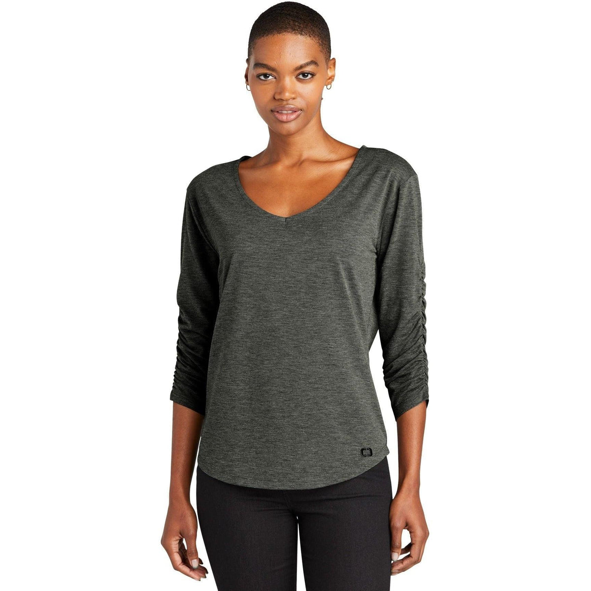 no-logo OGIO Ladies Evolution V-Neck-Regular-OGIO-Thread Logic
