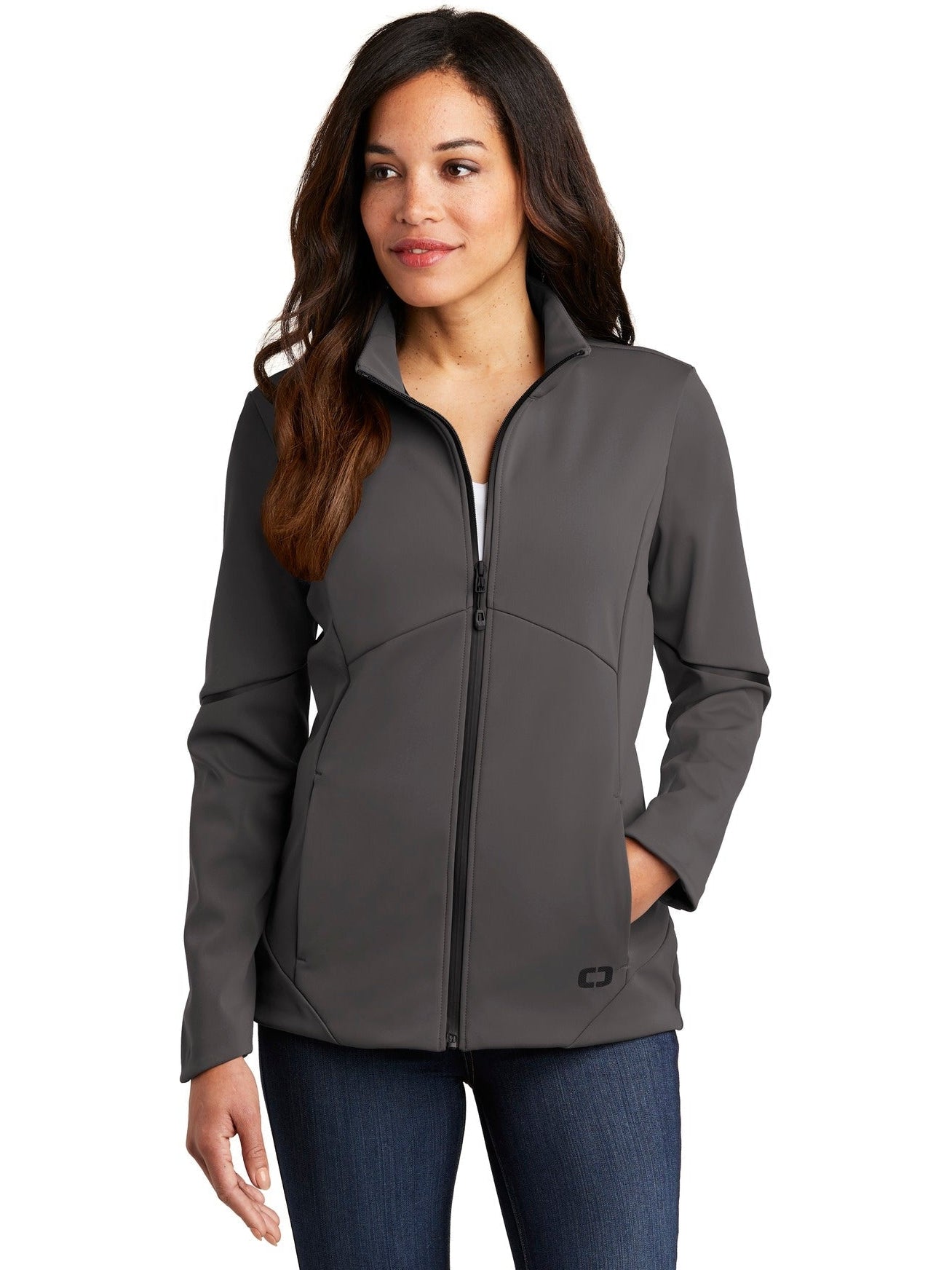 no-logo OGIO Ladies Exaction Soft Shell Jacket-Regular-OGIO-Thread Logic