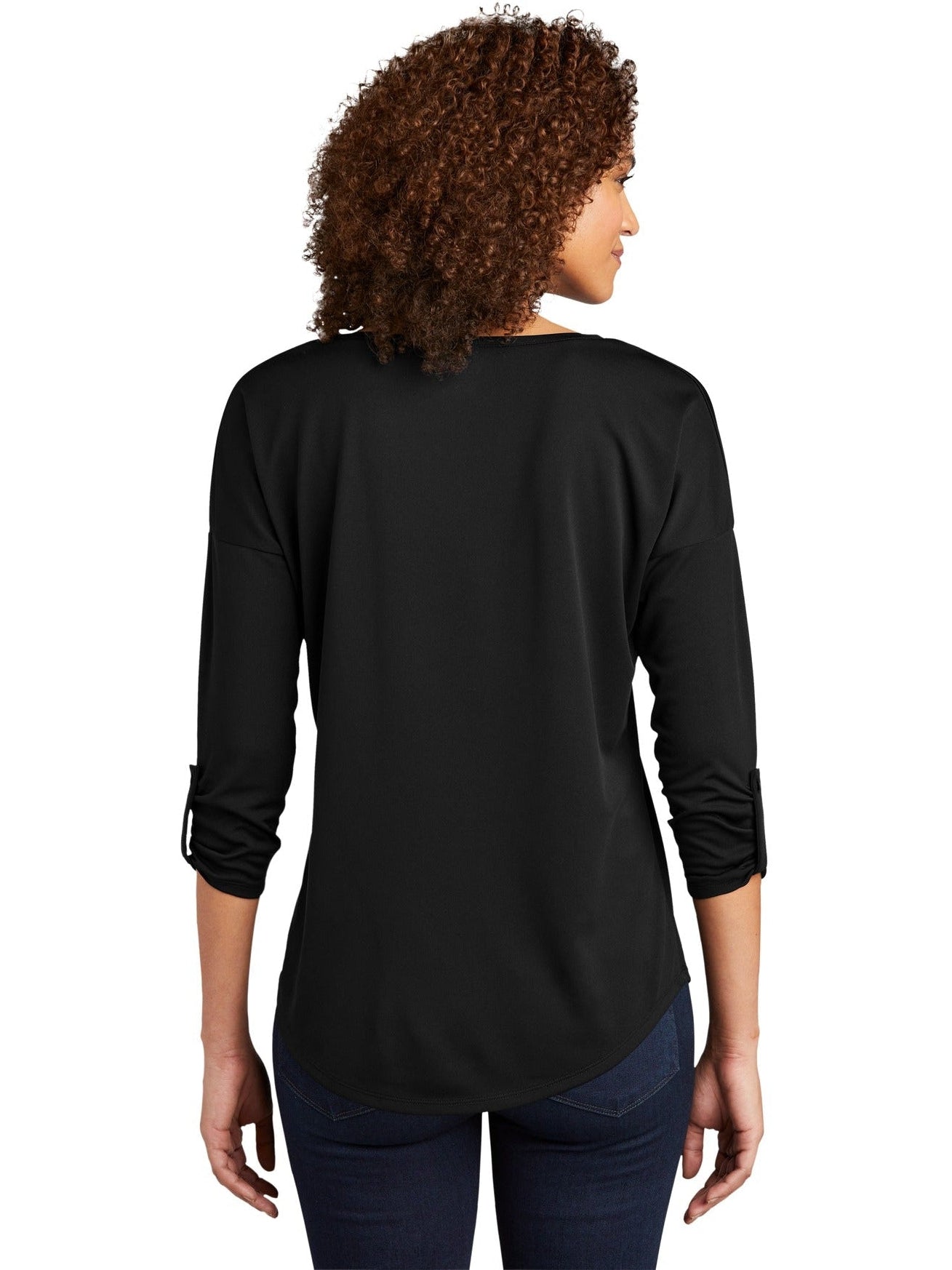 no-logo OGIO Ladies Gravitate Scoop 3/4-Sleeve-Regular-OGIO-Thread Logic