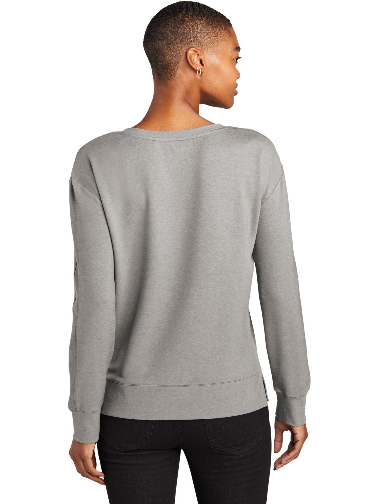 no-logo OGIO Ladies Luuma Flex Long Sleeve V-Neck-Regular-OGIO-Thread Logic