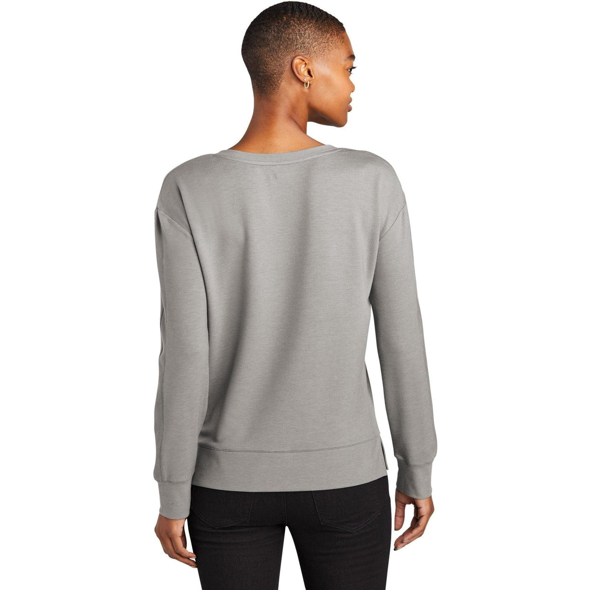 no-logo OGIO Ladies Luuma Flex Long Sleeve V-Neck-Regular-OGIO-Thread Logic