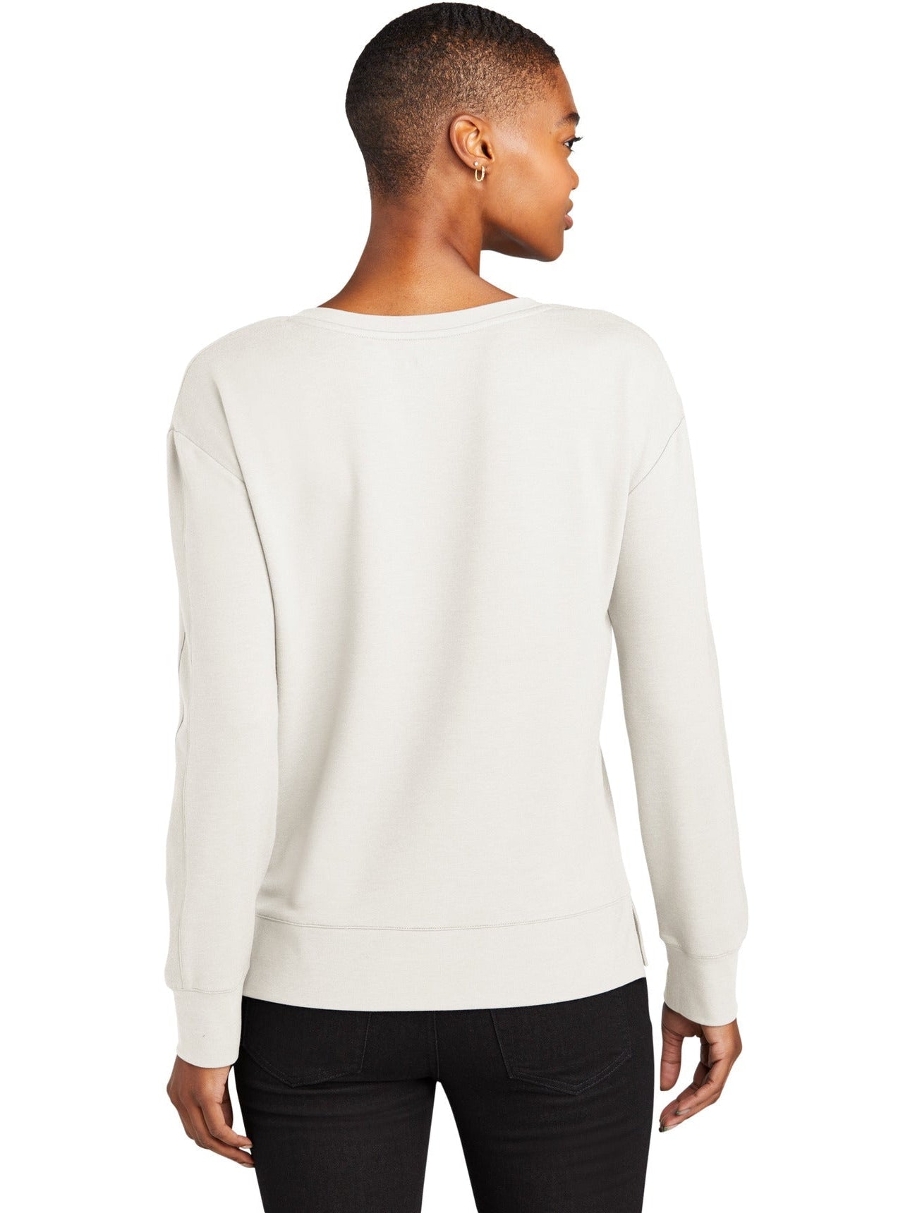no-logo OGIO Ladies Luuma Flex Long Sleeve V-Neck-Regular-OGIO-Thread Logic