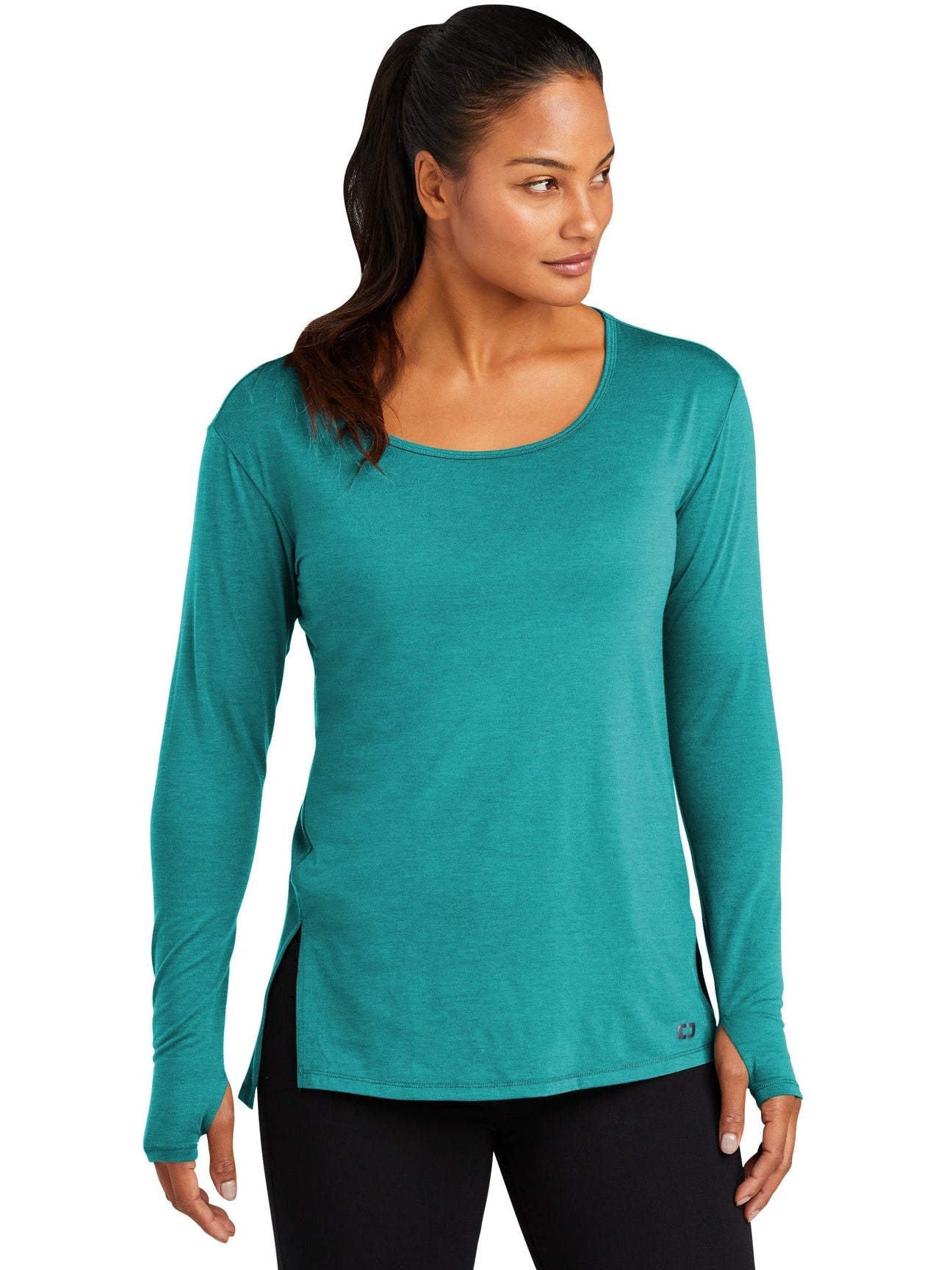 no-logo OGIO Ladies Luuma Long Sleeve Tunic-Active-OGIO-Thread Logic