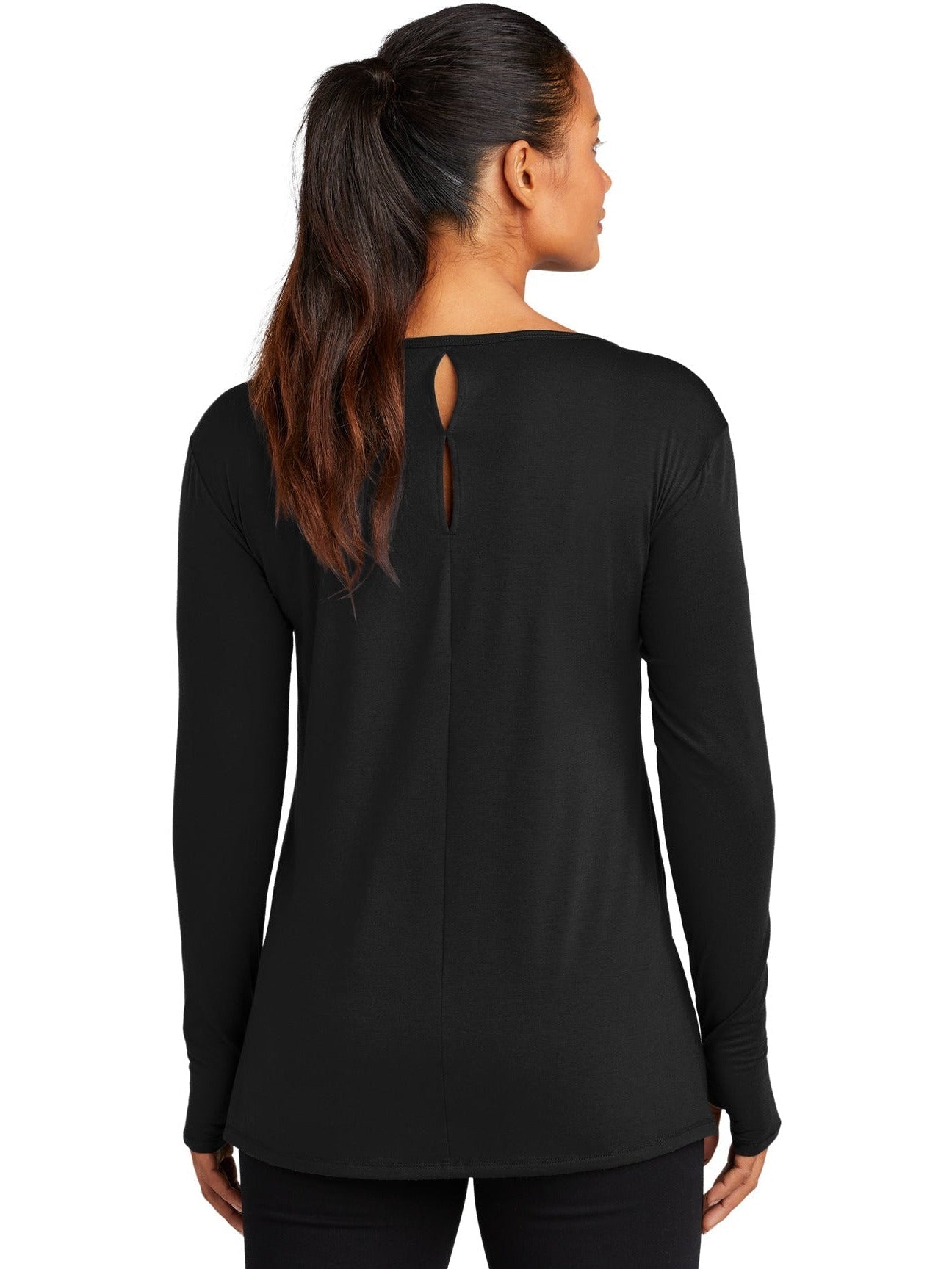 no-logo OGIO Ladies Luuma Long Sleeve Tunic-Active-OGIO-Thread Logic