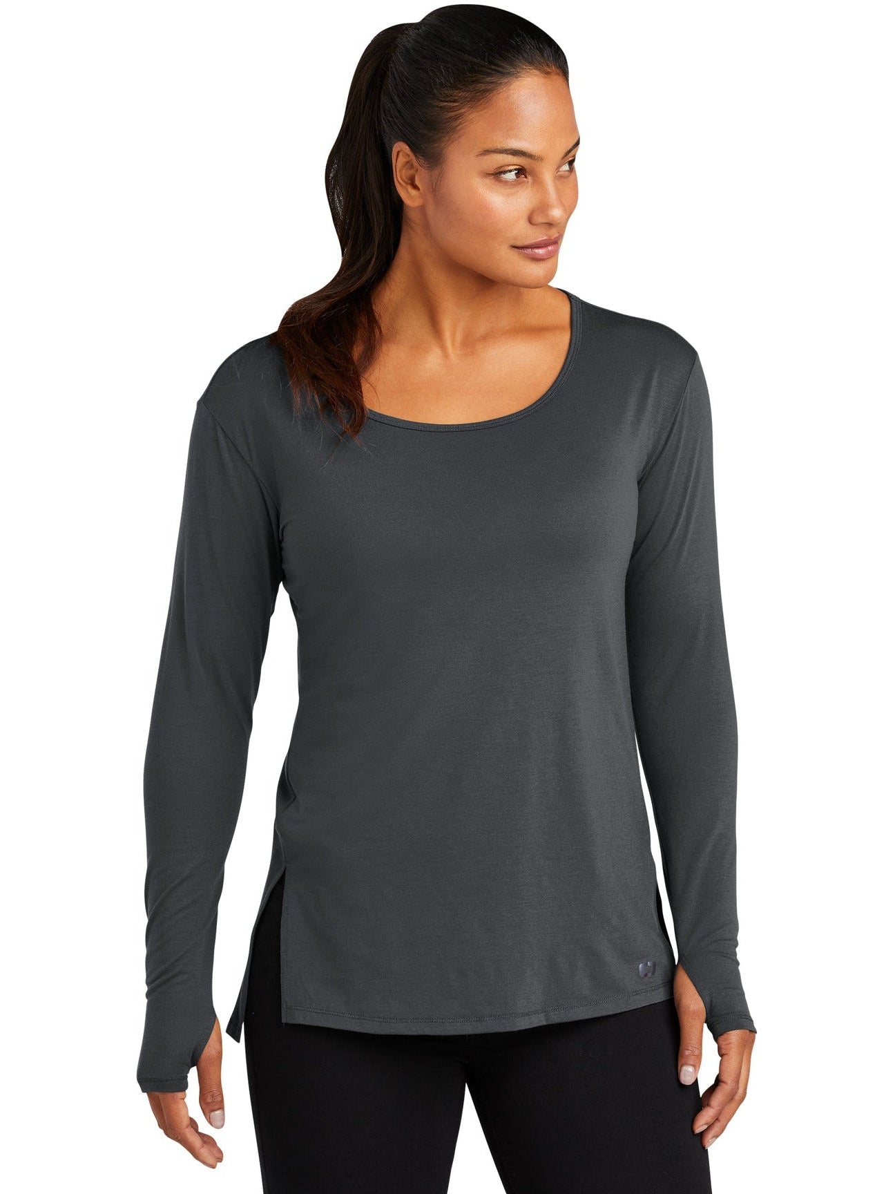 no-logo OGIO Ladies Luuma Long Sleeve Tunic-Active-OGIO-Thread Logic