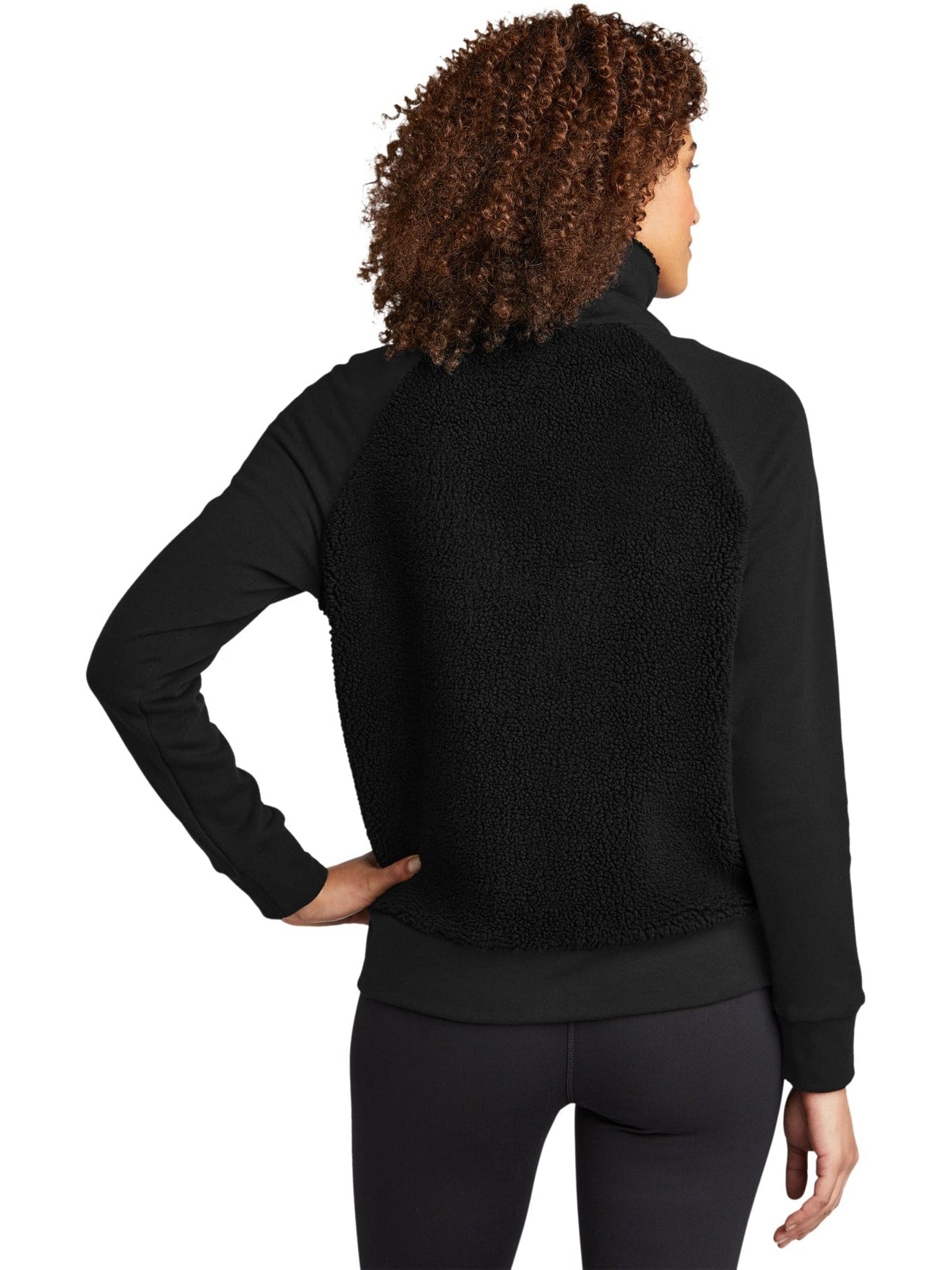 no-logo OGIO Ladies Luuma Sherpa Full-Zip-Regular-OGIO-Thread Logic