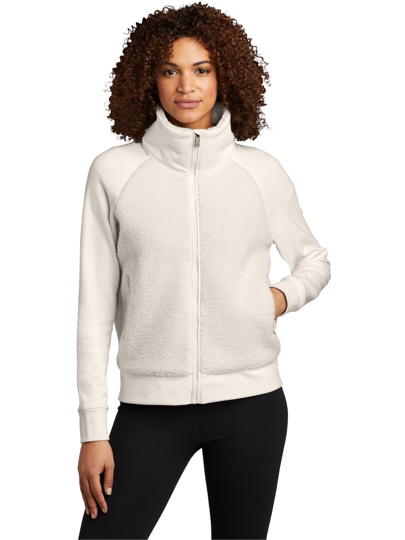 no-logo OGIO Ladies Luuma Sherpa Full-Zip-Regular-OGIO-Thread Logic