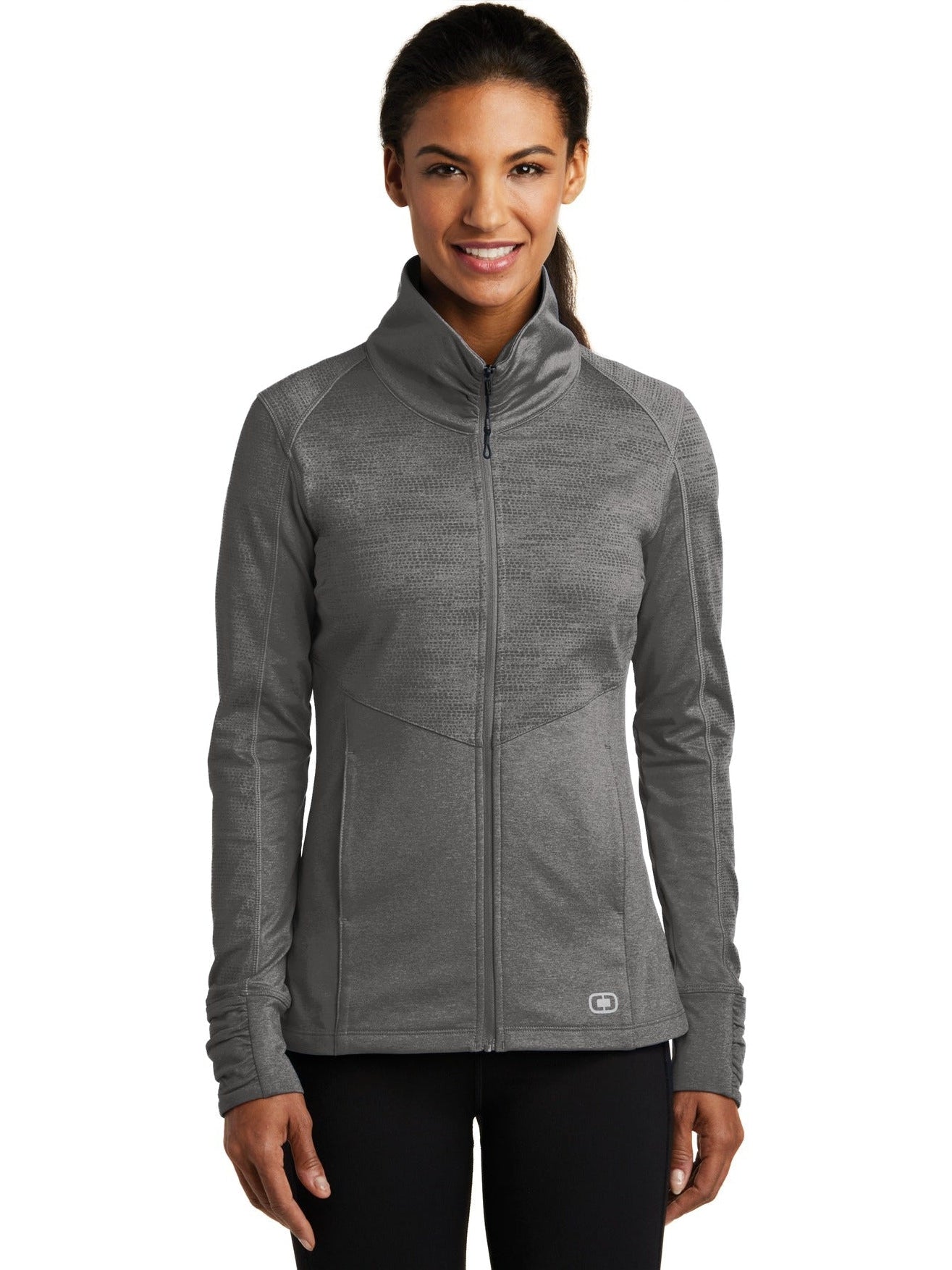 no-logo OGIO Ladies Sonar Full-Zip-Regular-OGIO-Thread Logic