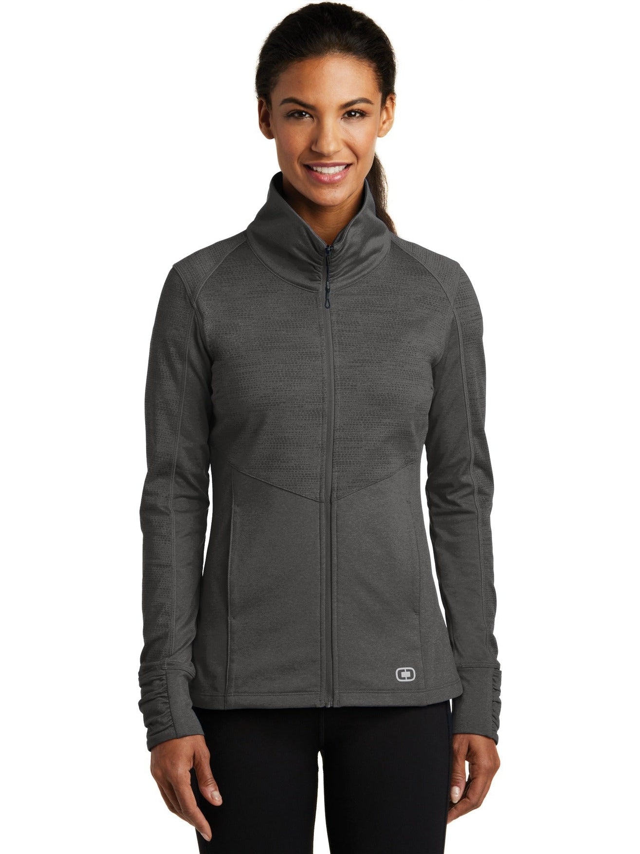 no-logo OGIO Ladies Sonar Full-Zip-Regular-OGIO-Thread Logic
