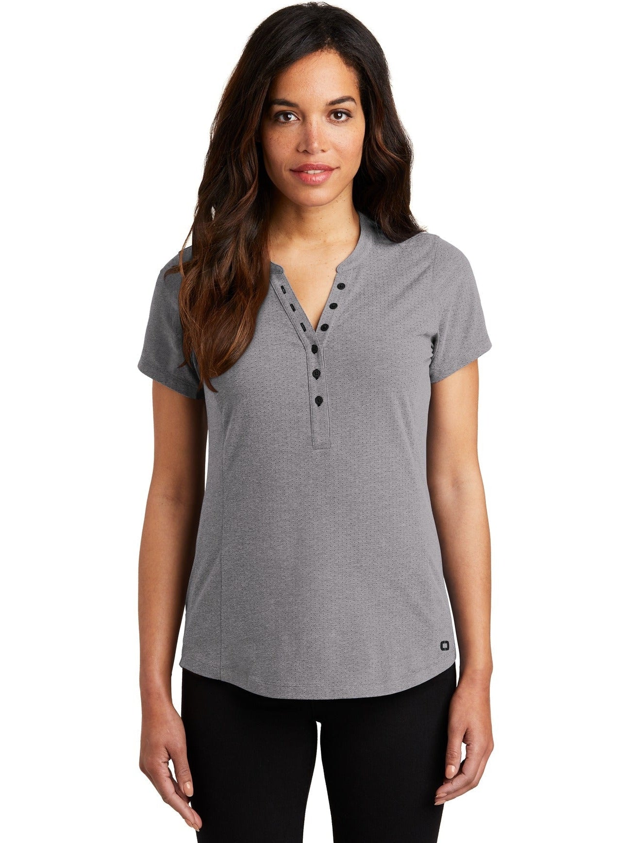 no-logo OGIO Ladies Tread Henley-Regular-OGIO-Thread Logic