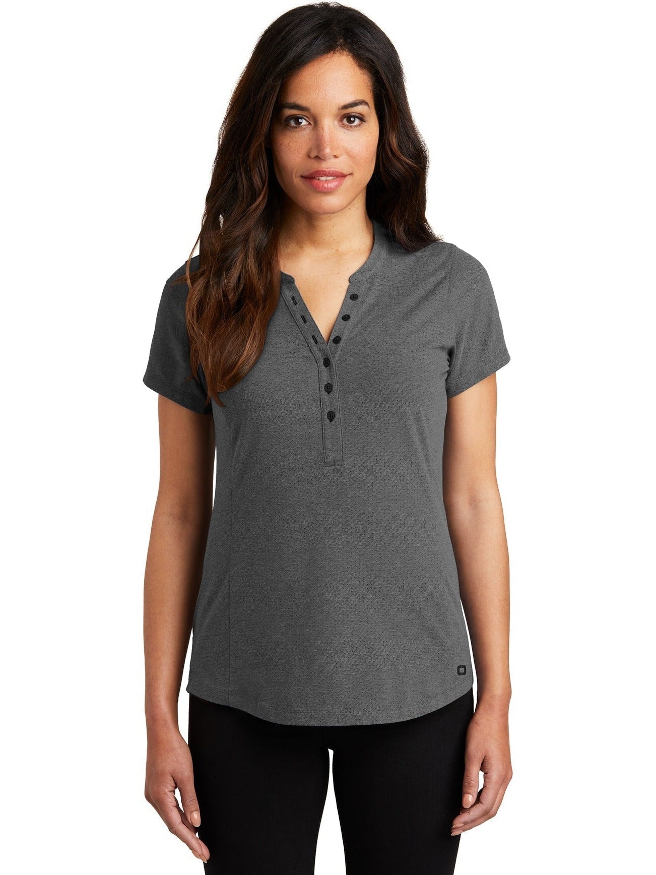 no-logo OGIO Ladies Tread Henley-Regular-OGIO-Thread Logic