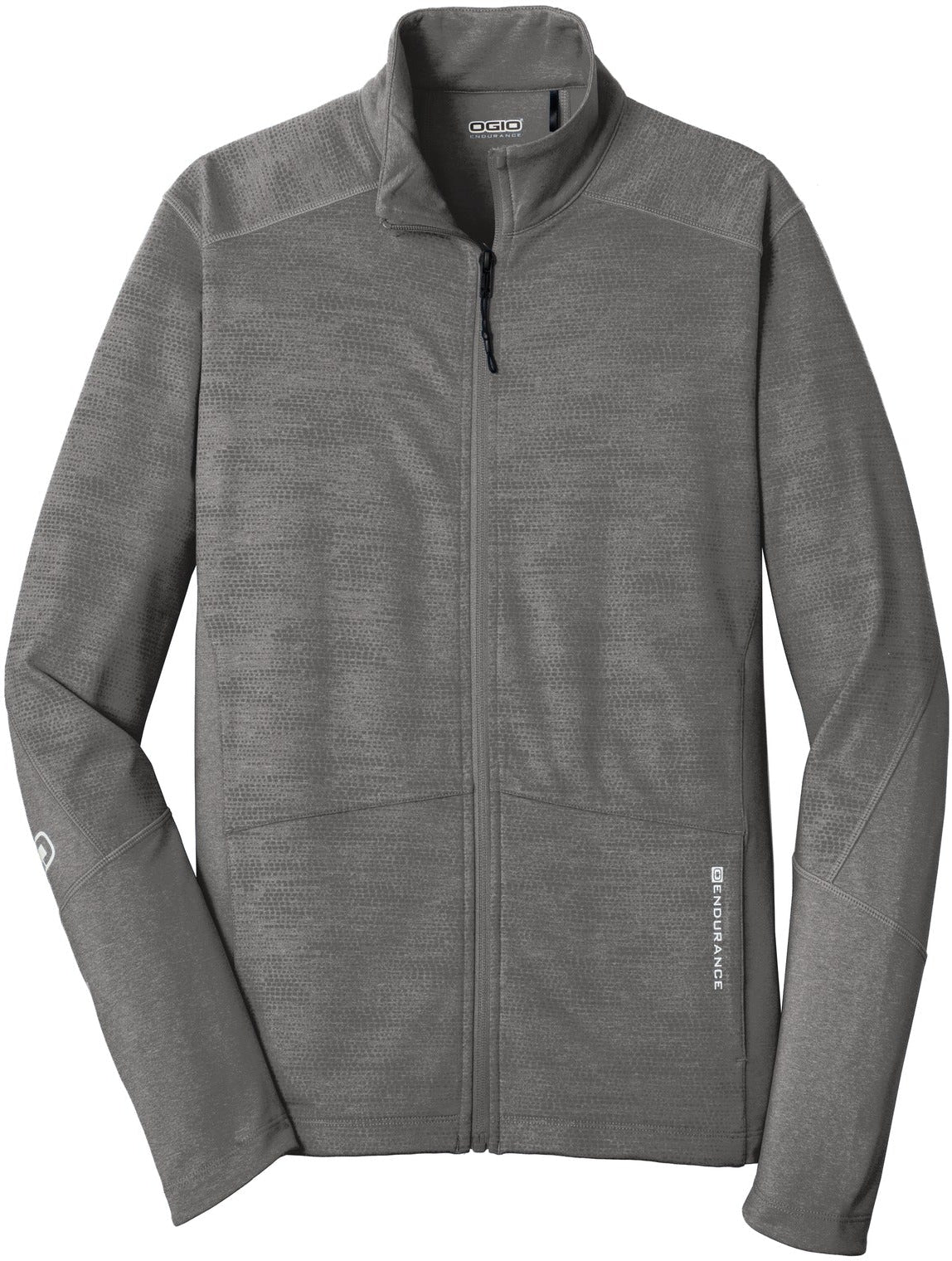 No-Logo CLOSEOUT - OGIO Sonar Full-Zip-Full Zips-OGIO-Track Grey Heather-XS-Thread Logic
