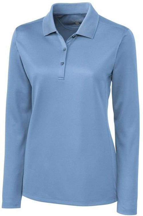 Clique Ladies L/S Ice Lady Pique Polo-XS-Light Blue-Thread Logic