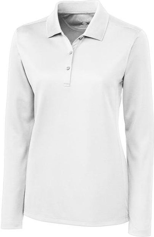 Clique Ladies L/S Ice Lady Pique Polo-XS-White-Thread Logic