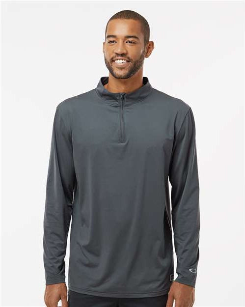 no-logo Oakley Team Issue Podium Quarter-Zip Pullover-Apparel-Oakley-Thread Logic