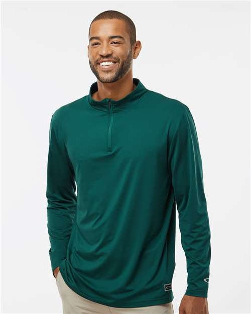 no-logo Oakley Team Issue Podium Quarter-Zip Pullover-Apparel-Oakley-Thread Logic