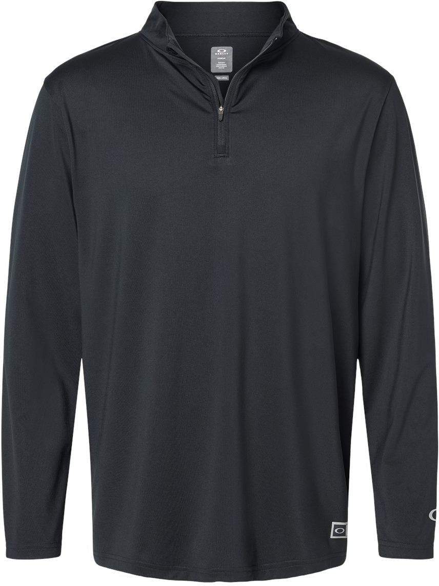 Oakley Team Issue Podium Quarter-Zip Pullover-Apparel-Oakley-Blackout-S-Thread Logic