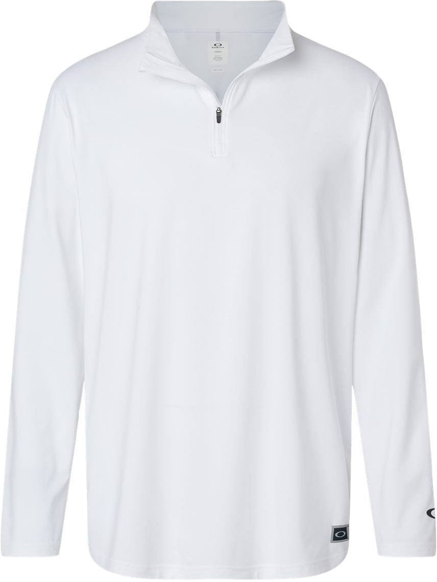 Oakley Team Issue Podium Quarter-Zip Pullover-Apparel-Oakley-White-S-Thread Logic