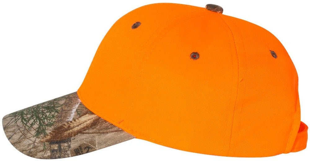 no-logo Outdoor Cap Blaze Crown with Camo Visor Cap-Headwear-Outdoor Cap-Thread Logic