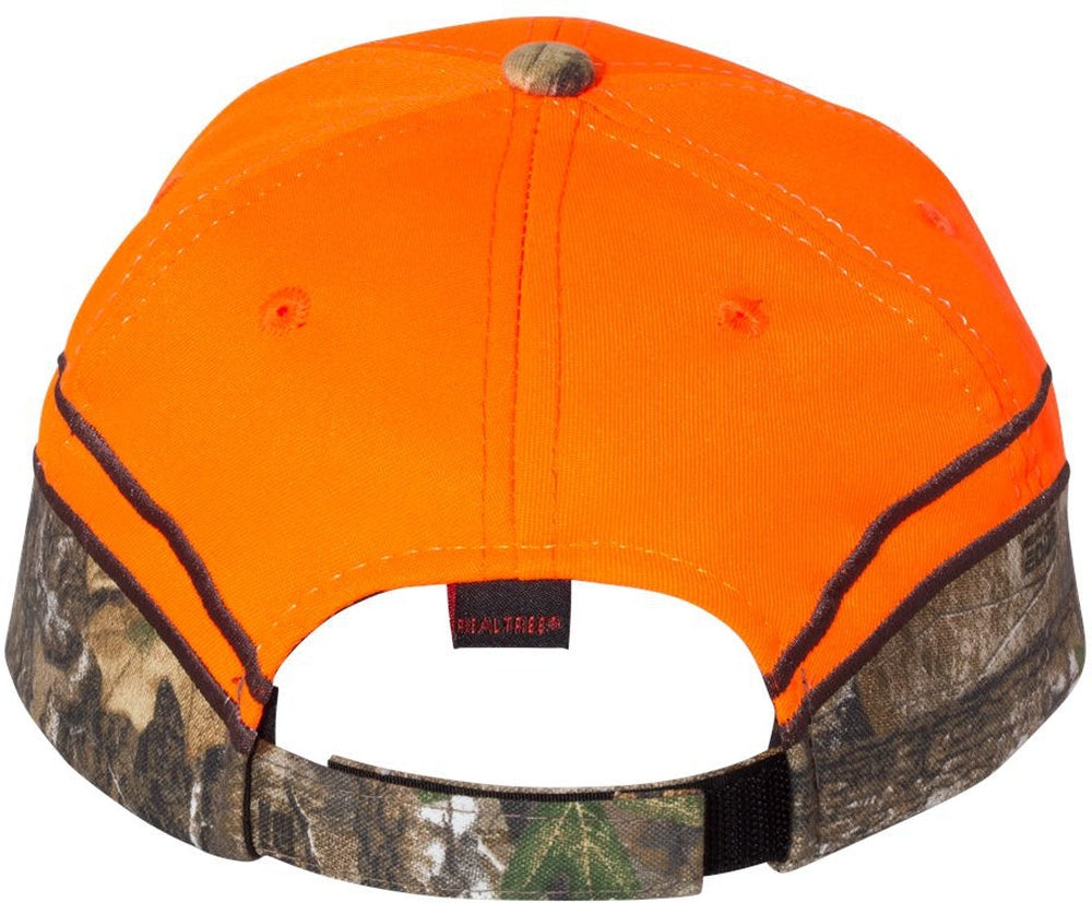 no-logo Outdoor Cap Blaze with Camo Trim Cap-Headwear-Outdoor Cap-Blaze/Realtree Edge-OSFA-Thread Logic