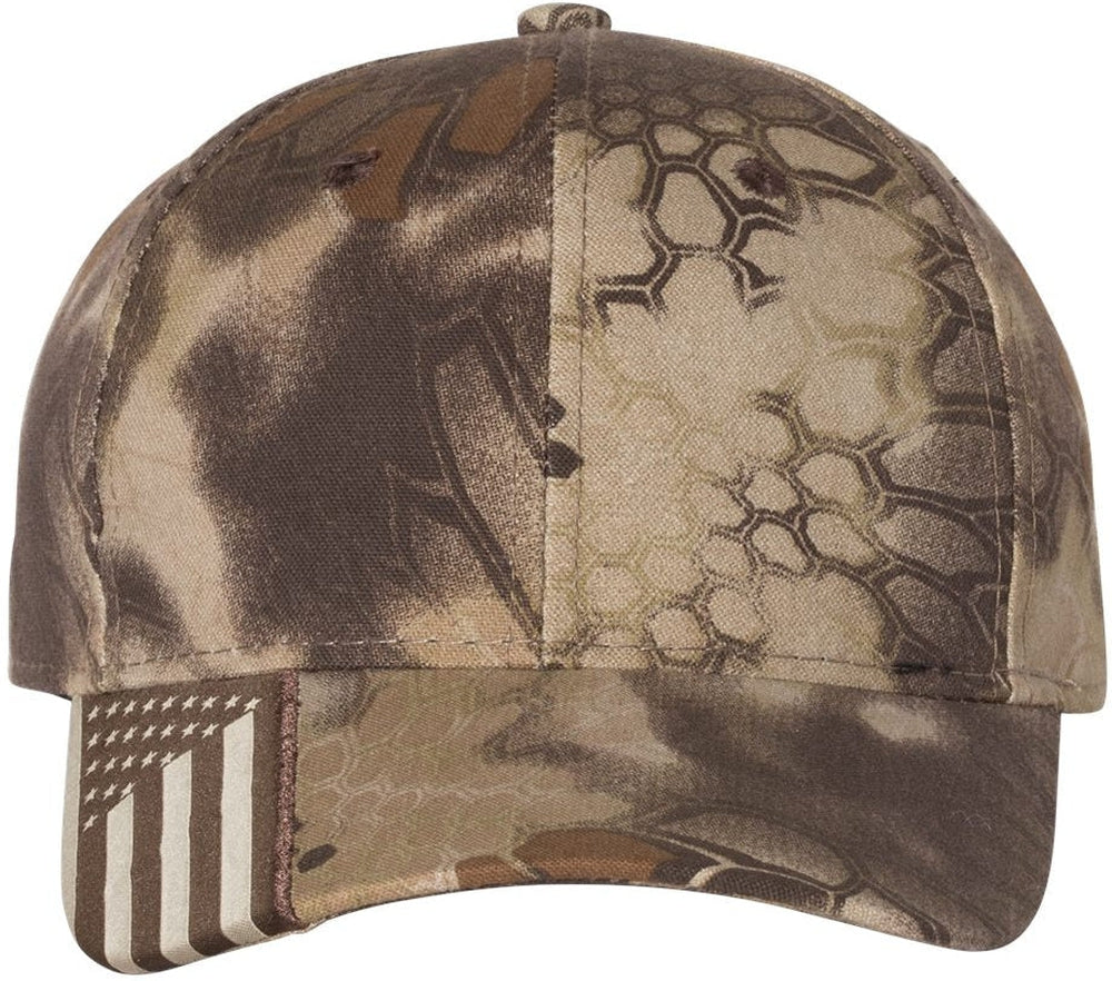 Outdoor Cap Camo Cap with Flag Visor