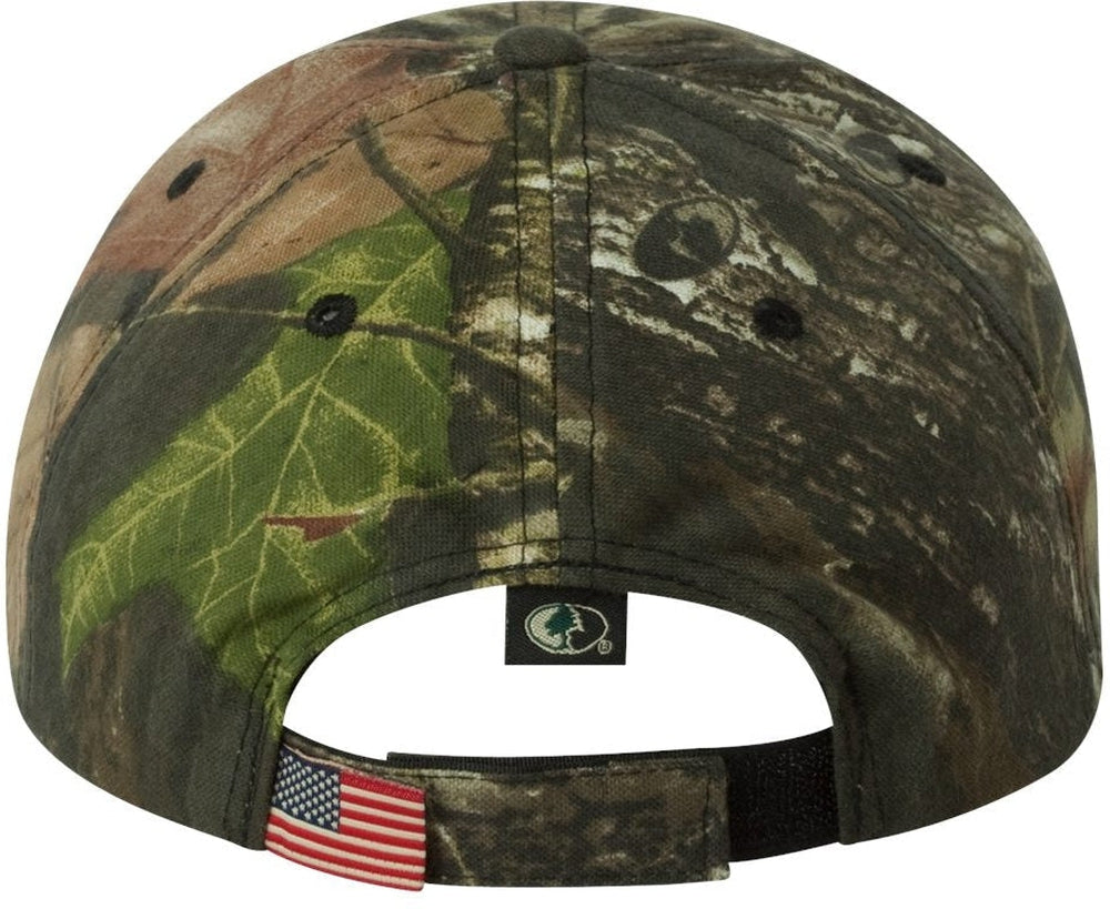 no-logo Outdoor Cap Camo with Flag Sandwich Visor Cap-Headwear-Outdoor Cap-Thread Logic