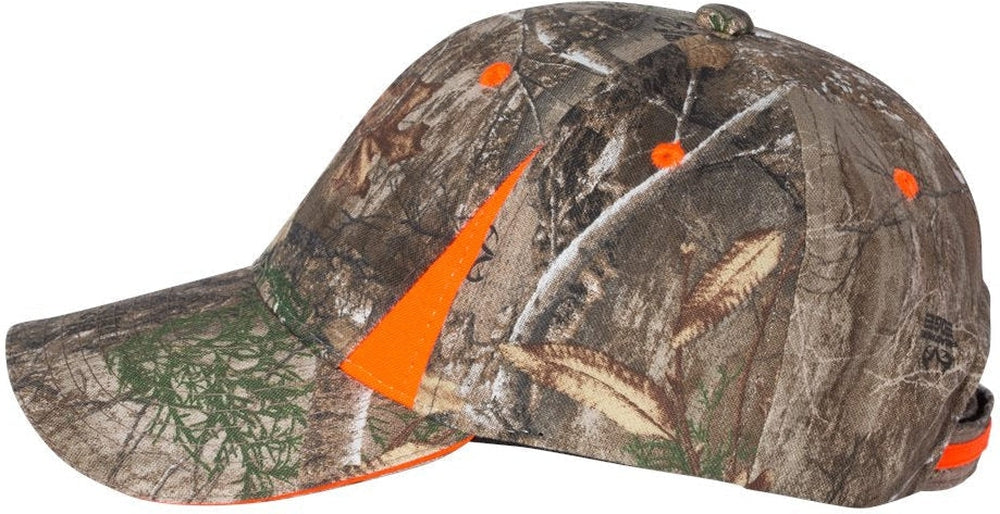 no-logo Outdoor Cap Camo with Hi-Vis Trim Cap-Headwear-Outdoor Cap-Thread Logic