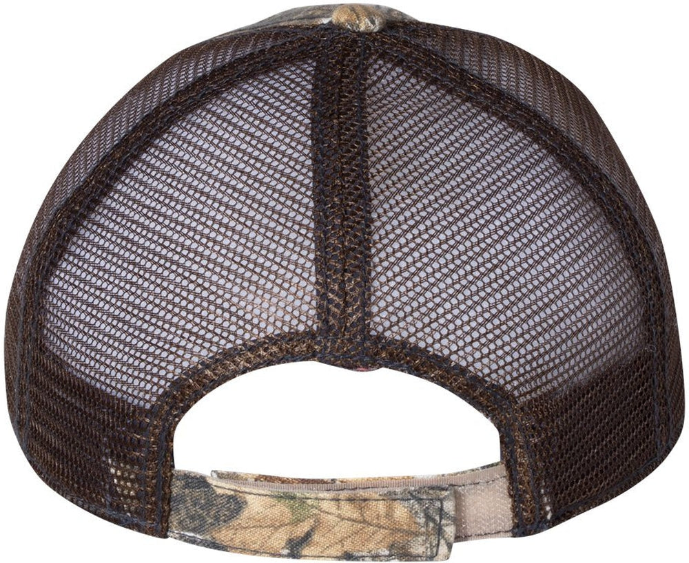 no-logo Outdoor Cap Mesh-Back Camo with Flag Undervisor Cap-Headwear-Outdoor Cap-Realtree Edge-OSFA-Thread Logic