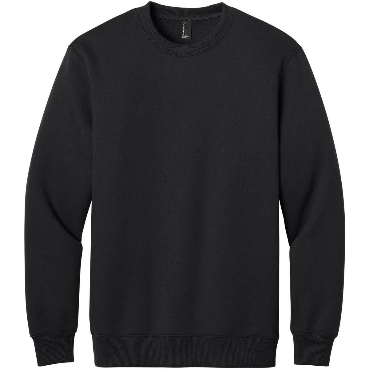 Port & Co Foundation Fleece Pullover Crewneck Sweatshirt