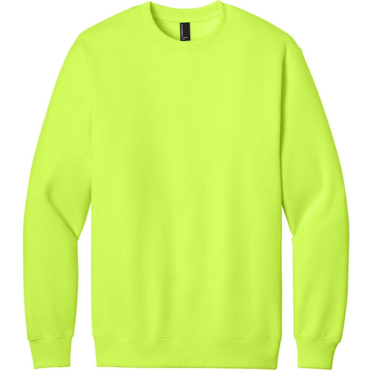 Port & Co Foundation Fleece Pullover Crewneck Sweatshirt