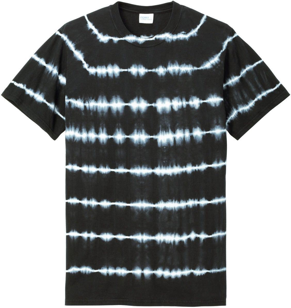 Port & Company Allover Stripe Tie-Dye Tee