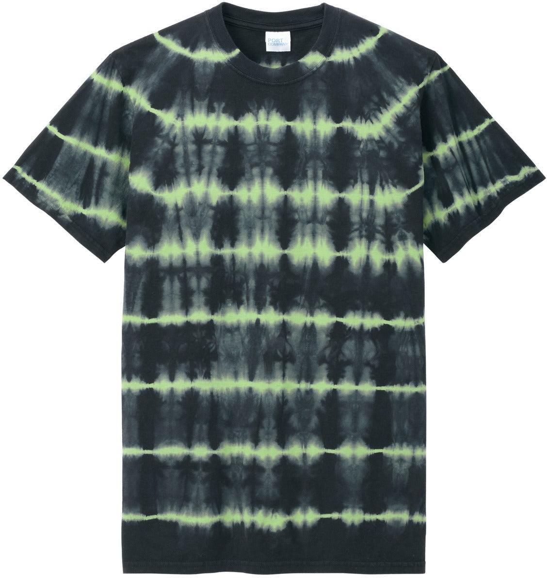 Port & Company Allover Stripe Tie-Dye Tee