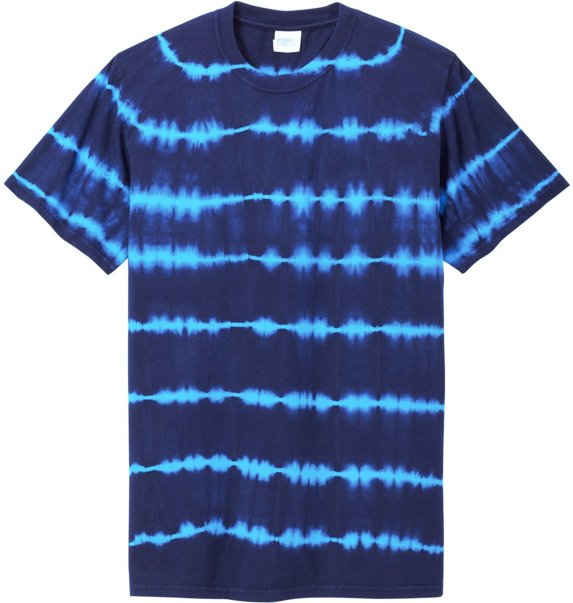 Port & Company Allover Stripe Tie-Dye Tee
