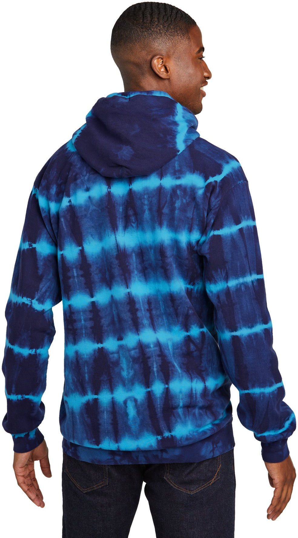 no-logo Port & Company Allover Stripe Tie-Dye Fleece-Port & Company-Thread Logic