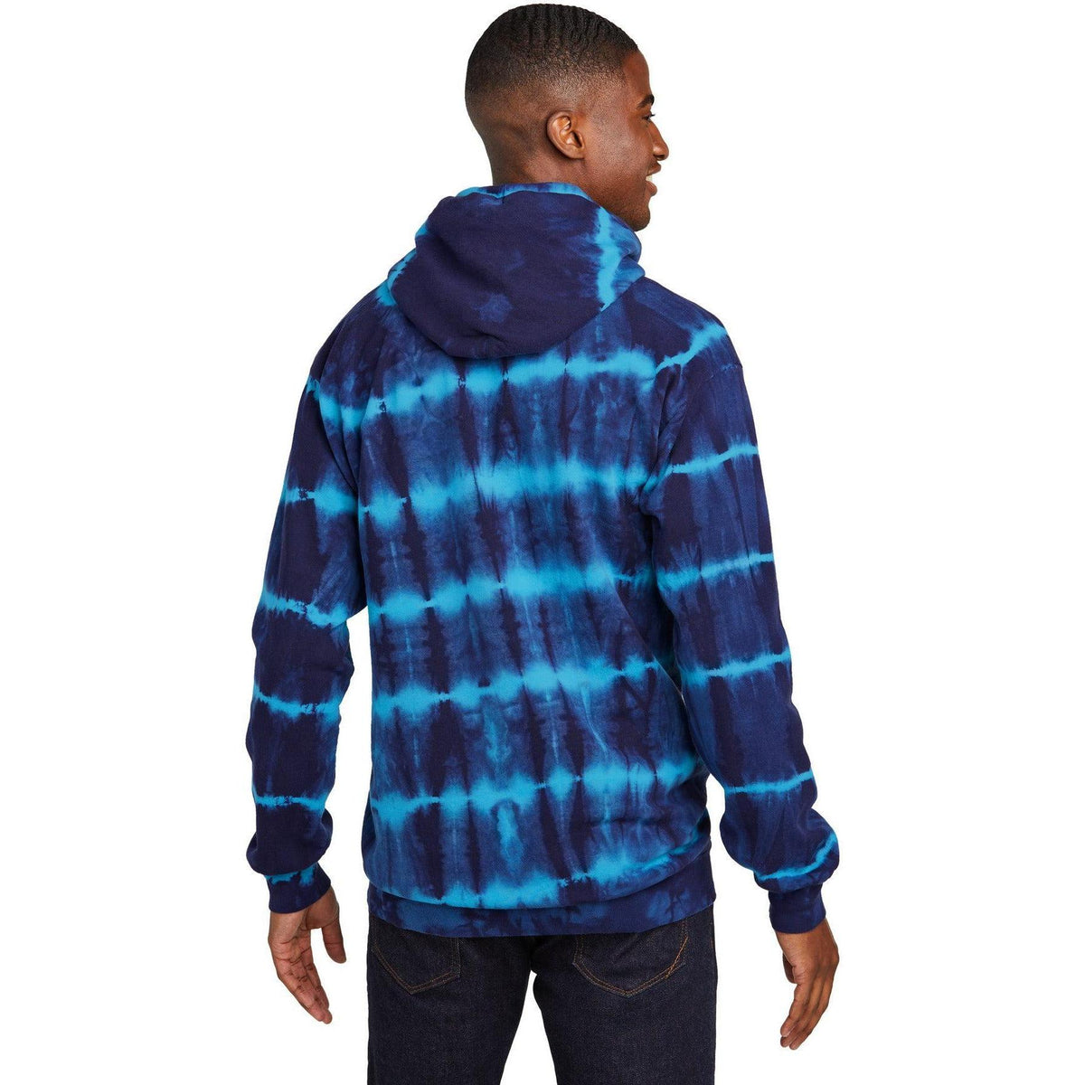 no-logo Port & Company Allover Stripe Tie-Dye Fleece-Port & Company-Thread Logic