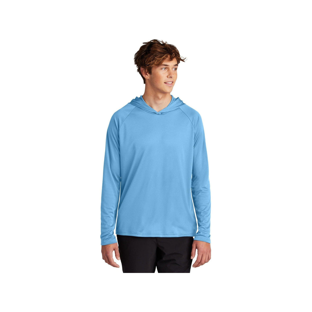 no-logo Port & Company Performance Pullover Hooded Tee-Port & Company-Thread Logic