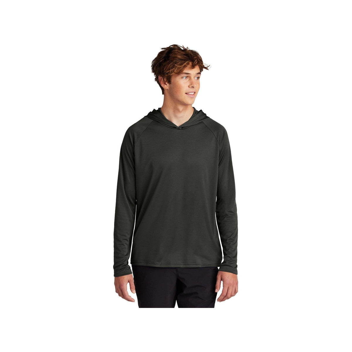 no-logo Port & Company Performance Pullover Hooded Tee-Port & Company-Thread Logic