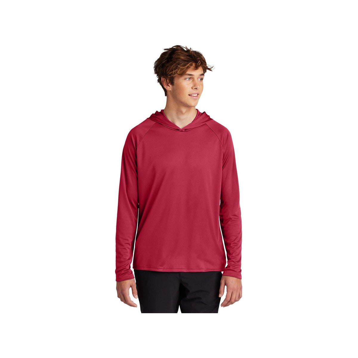 no-logo Port & Company Performance Pullover Hooded Tee-Port & Company-Thread Logic