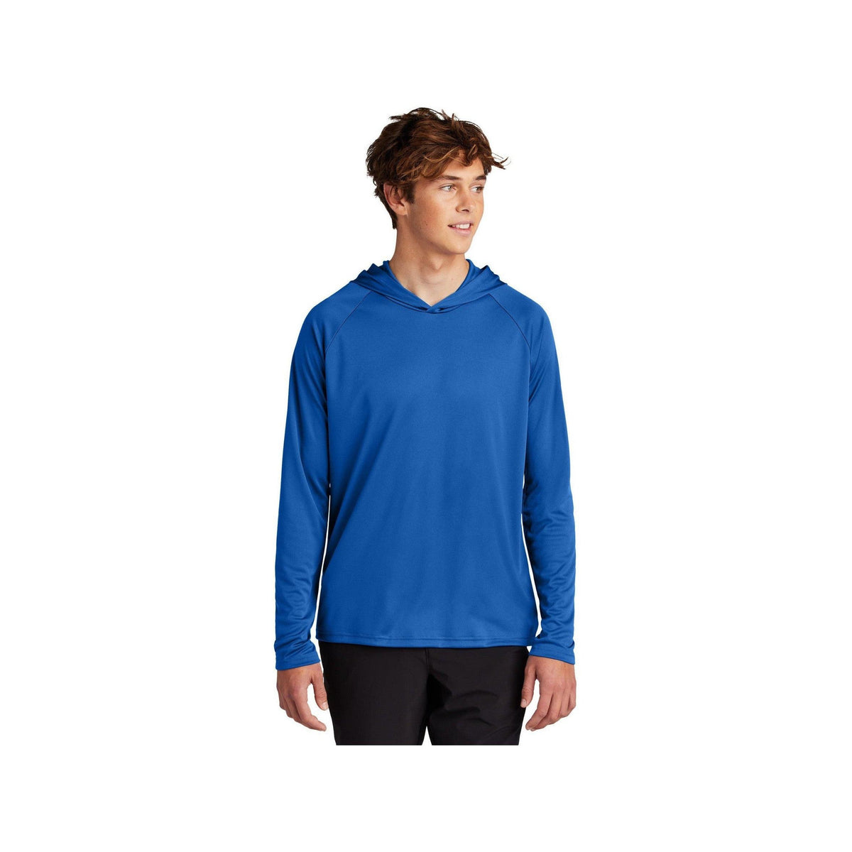 no-logo Port & Company Performance Pullover Hooded Tee-Port & Company-Thread Logic